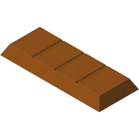 Tavoletta di Modica 100 g: stampo in policarbonato per tavolette di cioccolato 137,5x55xh13 mm Tavoletta di Modica 100 g: stampo in policarbonato per tavolette di cioccolato 137,5x55xh13 mm