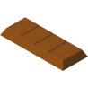 Tavoletta di Modica 100 g: stampo in policarbonato per tavolette di cioccolato 137,5x55xh13 mm Tavoletta di Modica 100 g: stampo in policarbonato per tavolette di cioccolato 137,5x55xh13 mm