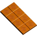 Stampo tavoletta di cioccolato da 100 g con decori di 16x8xh0,68 cm in policarbonato