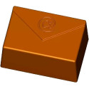 Stampo policarbonato cremino e-mail per 24 cioccolatini di dimensioni 3x2xh1,5 cm 10 g