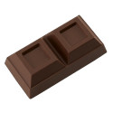 Blocchetto 2 quadri di cioccolato 200 g stampo in policarbonato 4 blocchi di cioccolato