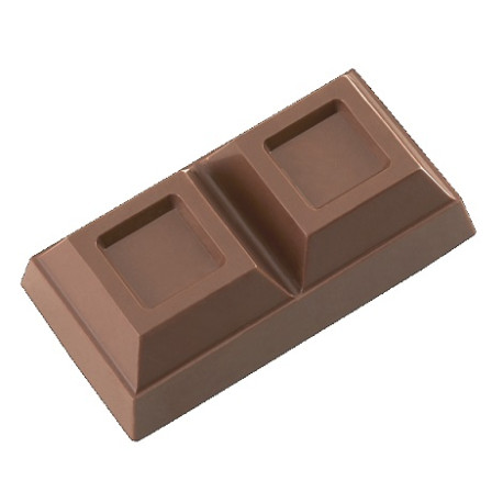 Blocchetto 2 quadri di cioccolato 200 g stampo in policarbonato 4 blocchi di cioccolato Blocchetto 2 quadri di cioccolato 200 g stampo in policarbonato 4 blocchi di cioccolato