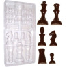 Cioccolatini scacchi: stampo in policarbonato per 24 cavità di 6 forme assortite Cioccolatini scacchi: stampo in policarbonato per 24 cavità di 6 forme assortite
