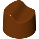 Cioccolatino tondo con onda 10 g: stampo in policarbonato per 24 cioccolatini di ø26,8xh19 mm