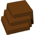 Cioccolatino tris di quadri da 12 g: stampo in policarbonato per 15 cioccolatini di dimensioni 30,6x30,6xh16 mm