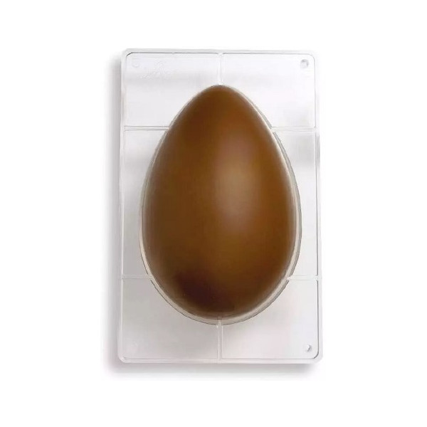 Stampo uova di pasqua 350 g, 1 impronta, 230x163xh80 mm in policarbonato per cioccolato Decora