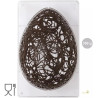 Stampo uova di pasqua 350 g, 1 impronta, 230x163xh80 mm in policarbonato per cioccolato Decora Stampo uova di pasqua 350 g, 1 impronta, 230x163xh80 mm in policarbonato per cioccolato Decora