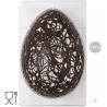 Stampo uova di pasqua 350 g, 1 impronta, 230x163xh80 mm in policarbonato per cioccolato Decora