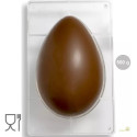 Stampo uova di pasqua 350 g, 1 impronta, 230x163xh80 mm in policarbonato per cioccolato Decora