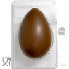 Stampo uova di pasqua 350 g, 1 impronta, 230x163xh80 mm in policarbonato per cioccolato Decora Stampo uova di pasqua 350 g, 1 impronta, 230x163xh80 mm in policarbonato per cioccolato Decora