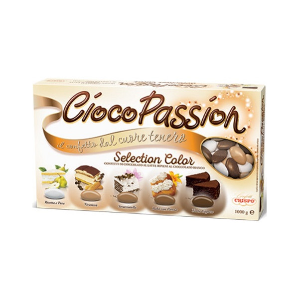 Ciocopassion Selection Color marroncini Crispo: confetti color marrone sfumati da 1 Kg