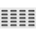 Eclair XS 14 Silikomart stampo in silicone bianco per 20 mini eclair 14 ml da 55x17xh17 mm