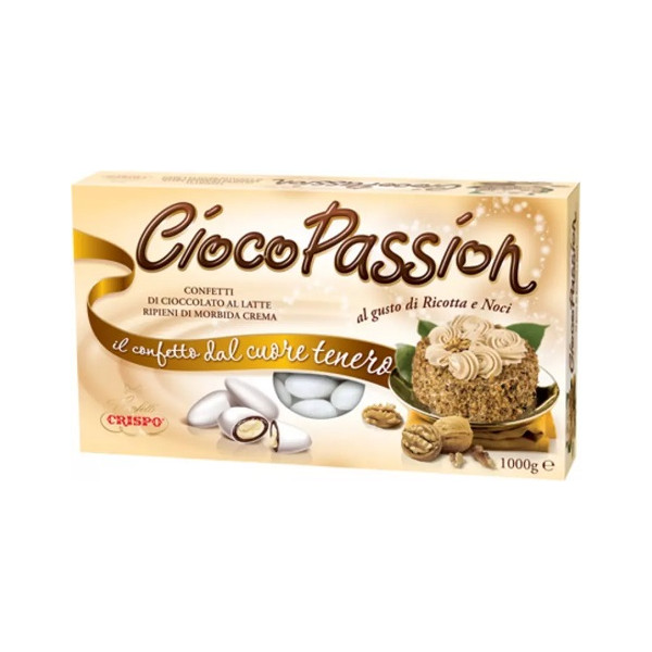 Ciocopassion ricotta e noci Crispo confetti bianchi 1 Kg