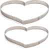 Stampo Anello o Sagoma Cuore in acciaio microforato di diametro 18 o 24 cm ed altezza 3,5 cm da Decora