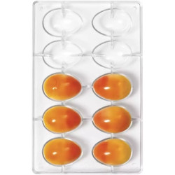 30 g o 70 g Stampo uovo di pasqua in policarbonato professionale per cioccolato da 6 o 8,8 cm