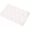 Stampo in policarbonato per 10 ovetti di cioccolato da 30 g di 42xh60 mm e larghezza 20 mm da Decora