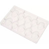 Stampo in policarbonato per 10 ovetti di cioccolato da 30 g di 42xh60 mm e larghezza 20 mm da Decora Stampo in policarbonato per 10 ovetti di cioccolato da 30 g di 42xh60 mm e larghezza 20 mm da Decora
