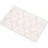 Stampo in policarbonato per 10 ovetti di cioccolato da 30 g di 42xh60 mm e larghezza 20 mm da Decora