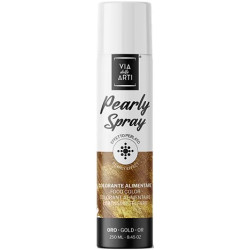 Pearly Gold 250 ml Volcke Aerosol: colorante alimentare spray oro perlato