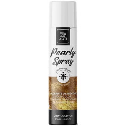 Pearly Gold Via delle Arti (250ml) – Colorante Alimentare Spray Oro Perlato