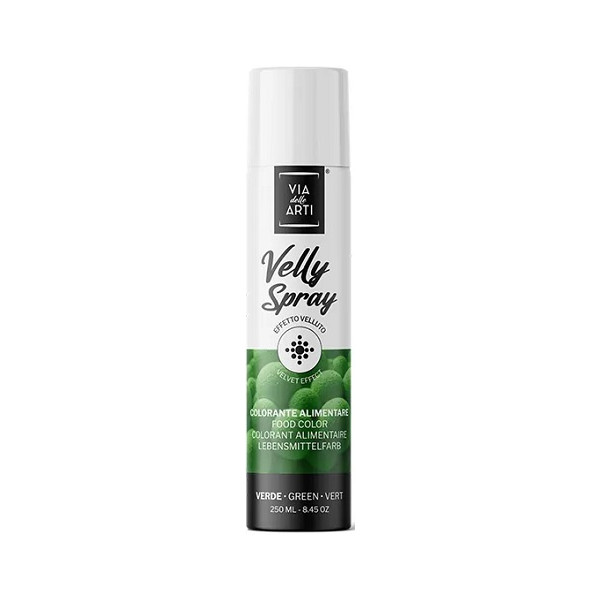 Velly Green da 250 ml di Via delle Arti da Volcke Aerosol: colorante alimentare spray colore verde vellutato