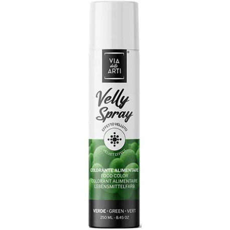 Velly Green da 250 ml di Via delle Arti da Volcke Aerosol: colorante alimentare spray colore verde vellutato