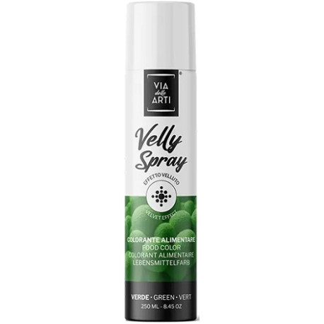 Velly Green da 250 ml di Via delle Arti da Volcke Aerosol: colorante alimentare spray colore verde vellutato Velly Green da 250 ml di Via delle Arti da Volcke Aerosol: colorante alimentare spray colore verde vellutato