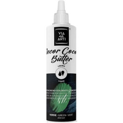 Burro di Cacao Colorato Verde (200g) – Colorante Concentrato per Cioccolato | Via delle Arti (Cocoa Butter Green)