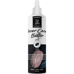 Burro di Cacao Colorato Rosa (200g) – Colorante Concentrato per Cioccolato | Via delle Arti (Cocoa Butter Pink)