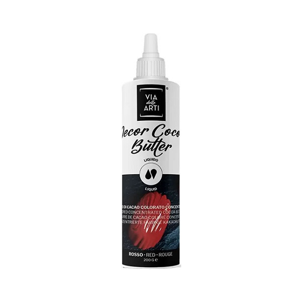 Cocoa Butter Red burro di cacao concentrato rosso da 200 g di Via delle Arti da Volcke Aerosol