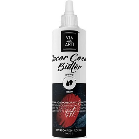 Cocoa Butter Red burro di cacao concentrato rosso da 200 g di Via delle Arti da Volcke Aerosol