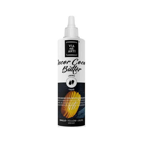 Cocoa Butter Yellow burro di cacao concentrato giallo da 200 g di Via delle Arti da Volcke Aerosol