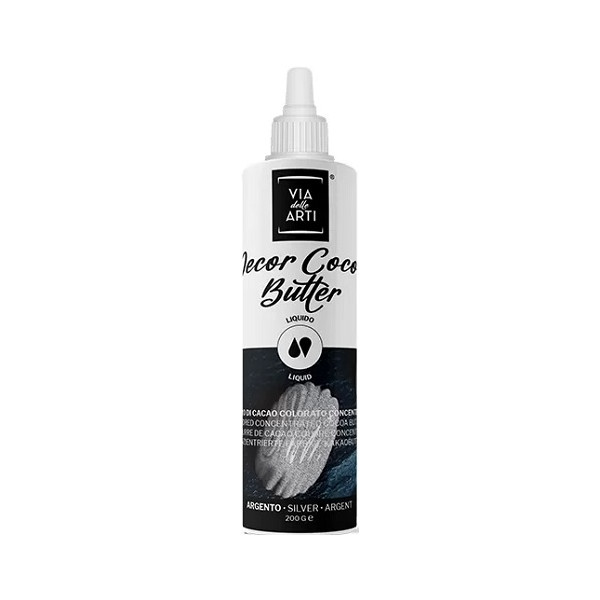 Cocoa Butter Silver burro di cacao concentrato argento da 200 g di Via delle Arti da Volcke Aerosol