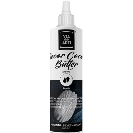 Cocoa Butter Silver burro di cacao concentrato argento da 200 g di Via delle Arti da Volcke Aerosol Cocoa Butter Silver burro di cacao concentrato argento da 200 g di Via delle Arti da Volcke Aerosol