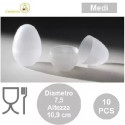 10 Barilotti per sorpresa uova di pasqua medio, diametro 7,5 cm x altezza 10,9 cm
