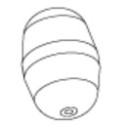 100 Barilotti per sorpresa uova di pasqua piccolo, diametro 5,6 cm x altezza 7,9 cm