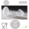 20 Barilotti per sorpresa uova di pasqua piccolo, diametro 5,6 cm x altezza 7,9 cm