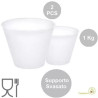2 Supporti svasati per uova di Pasqua da 1 Kg, di 168 mm x 98 mm h 127 mm 2 Supporti svasati per uova di Pasqua da 1 Kg, di 168 mm x 98 mm h 127 mm