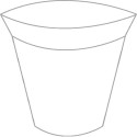 50 Supporti svasati per uova di Pasqua da 500 g, di 128 mm x 71 mm h 104 mm in plastica trasparente