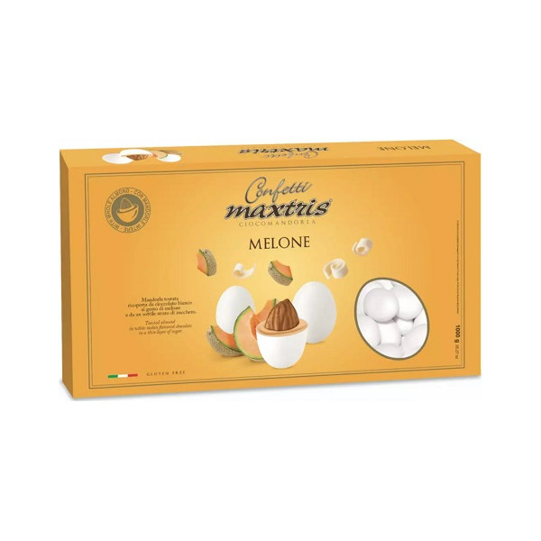 Maxtris melone: confetti bianchi 1 Kg ideali per confettata