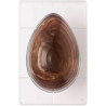 Stampo uovo rigato piccolo 350 g da Decora: stampo in policarbonato professionale per cioccolato con 1 impronta Stampo uovo rigato piccolo 350 g da Decora: stampo in policarbonato professionale per cioccolato con 1 impronta