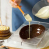 Da 250 a 500 g stampo uovo rigato Decora in policarbonato professionale per cioccolato con 1 impronta