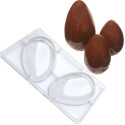 Da 200 a 500 g con 2 cavità stampo uovo in policarbonato professionale per cioccolato