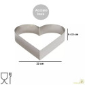 Sagoma cuore Decora: cornice in acciaio inox alta 4,5 cm e larga 22 cm