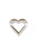 Sagoma Cuore in Acciaio Inox Decora (Ø6/8/10cm – H4,5cm) per Crostatine, Semifreddi e Mousse