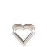 Sagoma cuore da Decora: stampo ad anello o cornice in acciaio inox alta 4,5 cm di larghezza da 6 cm fino a 10 cm Sagoma cuore da Decora: stampo ad anello o cornice in acciaio inox alta 4,5 cm di larghezza da 6 cm fino a 10 cm
