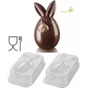 Lucky Bunny o Coniglio Fortunato Kit 3D Stampo Cioccolato Termoformato da Silikomart