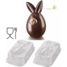 Lucky Bunny o Coniglio Fortunato Kit 3D Stampo Cioccolato Termoformato da Silikomart Lucky Bunny o Coniglio Fortunato Kit 3D Stampo Cioccolato Termoformato da Silikomart