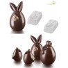 Lucky Bunny o Coniglio Fortunato Kit 3D Stampo Cioccolato Termoformato da Silikomart Lucky Bunny o Coniglio Fortunato Kit 3D Stampo Cioccolato Termoformato da Silikomart