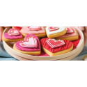 Tagliapasta cuore da Decora set 4 cutter in plastica da 4 cm a 8 cm di h 2,2 cm